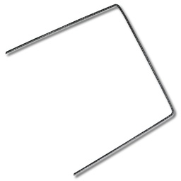 [135.240] Agraffe U-förmig EXTRA breit blank 20x20x20 cm, 100 Stück