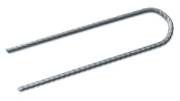 [135.246] Agrafe en U fil nervurée non zinguée 30 x 3 x 30 cm, 100 pièces