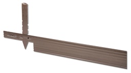 [138.110] Bordure aluminium brune, hauteur 10.2 cm, épaisseur 3.2 mm