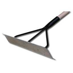 [208.173.75] Teerkrücke S-förmig gebogen, 75 cm breit, mit Stiel 170 cm