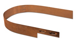 [138.075] Randbegrenzung Stahl unbeschichtet rostig, Höhe 15.2 cm, Dicke 5 mm