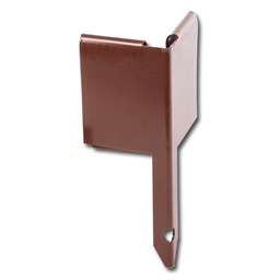 [138.013] Winkel 90° Stahl braun pulverbeschichtet