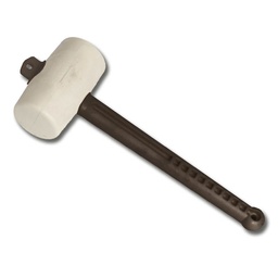 [208.448] Marteau en caoutchouc blanc, tête 135/85 mm, grandeur 4