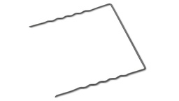 [135.235] Agraffe U-förmig GEOHIT EXTRA blank 20 x 20 x 20 cm, 100 Stück