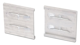 [138.122] Endverbindungsclip Aluminium silber 14 cm