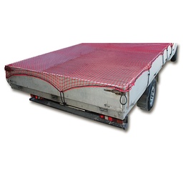 [242.005] Filet de recouvrement rouge, sans noeud, 150 x 270 cm