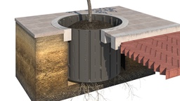 [137.900] Wurzelführungsbahn ROLLRIB® 45 cm hoch, Rolle à 21 m