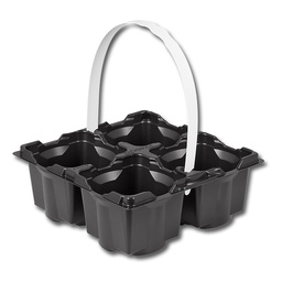 [229.100] Tragepackung 4 Mulden, Topfmass 9 cm, ohne Tragegriff