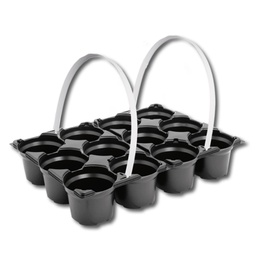 [229.120] Tragepackung 12 (2x6) Mulden, Topfmass 10.5 cm, ohne Tragegriff