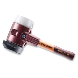 [208.455.480] Maillet SIMPLEX ø 80 mm noir avec pied intégré/blanc, manche 23 cm