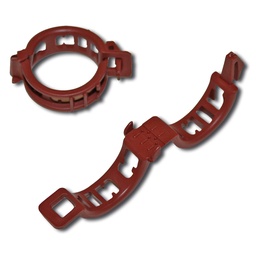 [200.600.500] Pflanzenbefestigungsclip 15 mm terracotta, Beutel à 500 Stück