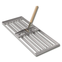[204.735] Raclette à gazon (grattoir de jardin), avec manche 200 cm