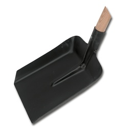 [204.495] Randschaufel schwarz aus Stahl mit Stiel, Blatt 28x34 cm