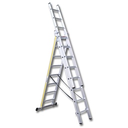 [205.220] Aluleiter HB TREND, 3 x 8 Sprossen, 5.51 m