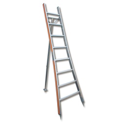 [205.130] Échelle à haie, en aluminium, 10 échelons, longueur 3.09 m