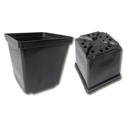 [230.240] Conteneurs rectangulaires noirs 13 x 13 x 13 cm, 420 pièces