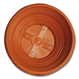 [231.305] Terrines à fleurs avec trous rouge brique ø 25 cm