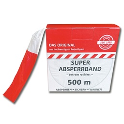 [210.320] Rubans de barrage, rouge/blanc, rouleau de 500 m