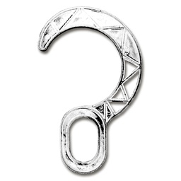 [233.770.1] Crochets blanc pour tubes de 7.0 cm ø