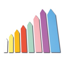 [411.511.6] Stecketiketten gelb 60 x 13 mm, Beutel à 500 Stück