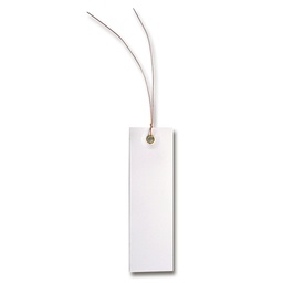 [418.510] Drahthängeetiketten weiss 100 x 30 mm, Beutel à 250 Stück