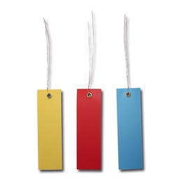 [418.511.1] Drahthängeetiketten rot 100 x 30 mm, Beutel à 250 Stück